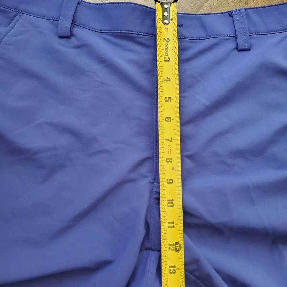 Men's UA Performance Heat Gear Bent Grass Golf Shorts Blue Size 38